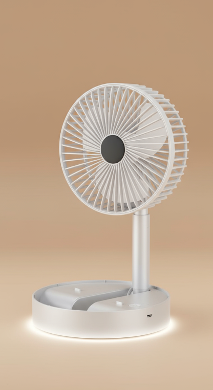 Powerful Rechargeable Table Fan (Set of 2)